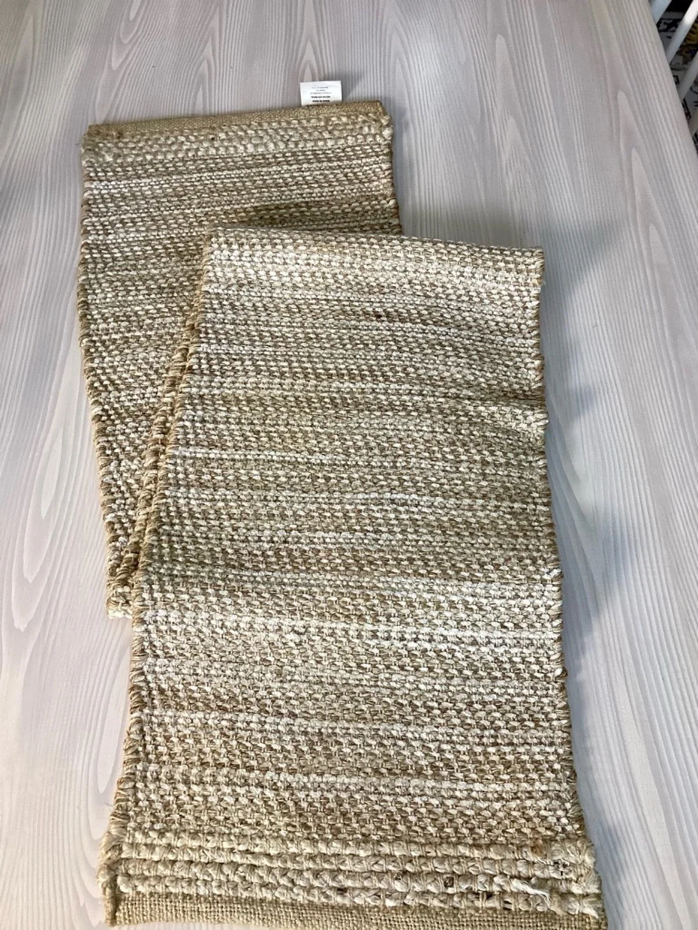 Better Homes & Gardens 14x72 Jute Table Runner Boho Natural Woven Farmhouse Boho